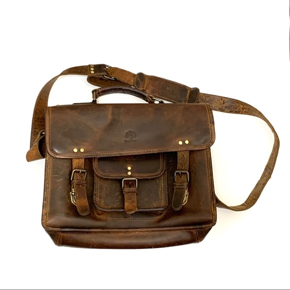Rustic Town Other - Rustic Town Messenger Laptop Briefcase Leather Bag